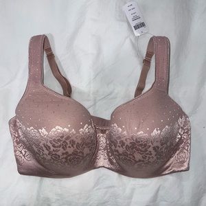 Soma Bra Stunning Support Balconette Underwire Back Closure. 34D. Pink. NWT